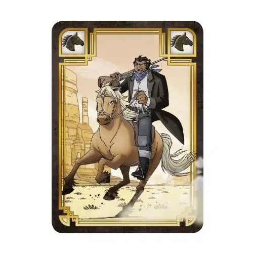 Carte Cheval de Colt Express chevaux et diligence