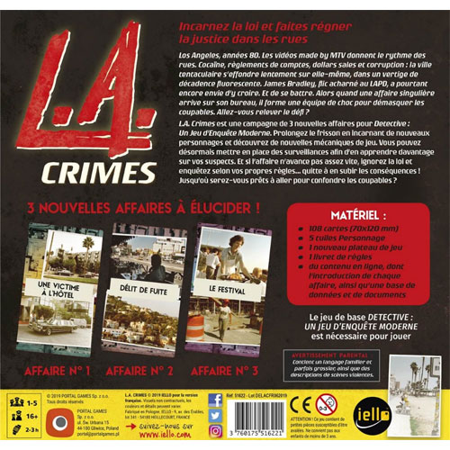 Boite de jeu Detective L.A Crimes