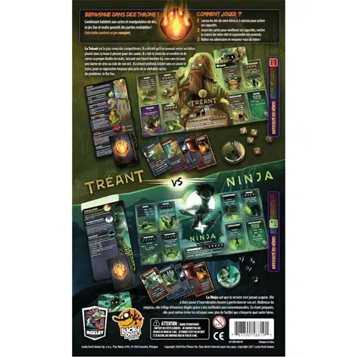 Boite Dice Throne Saison 1 Tréant vs Ninja