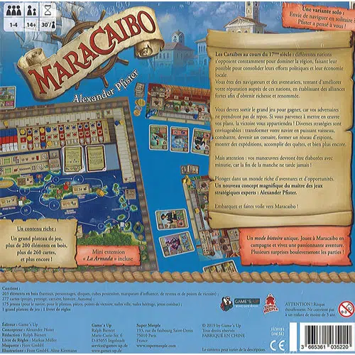 Maracaibo boite du jeu