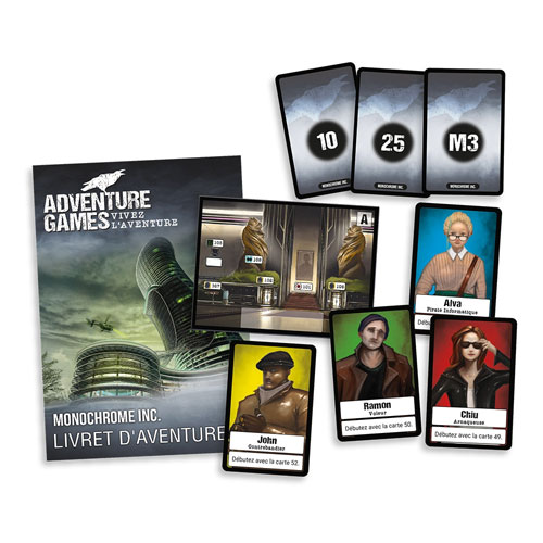 adventure games monochrome inc les cartes du jeu