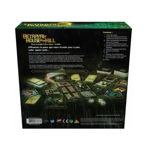 Dos boite de jeu betrayal at the house on the hill